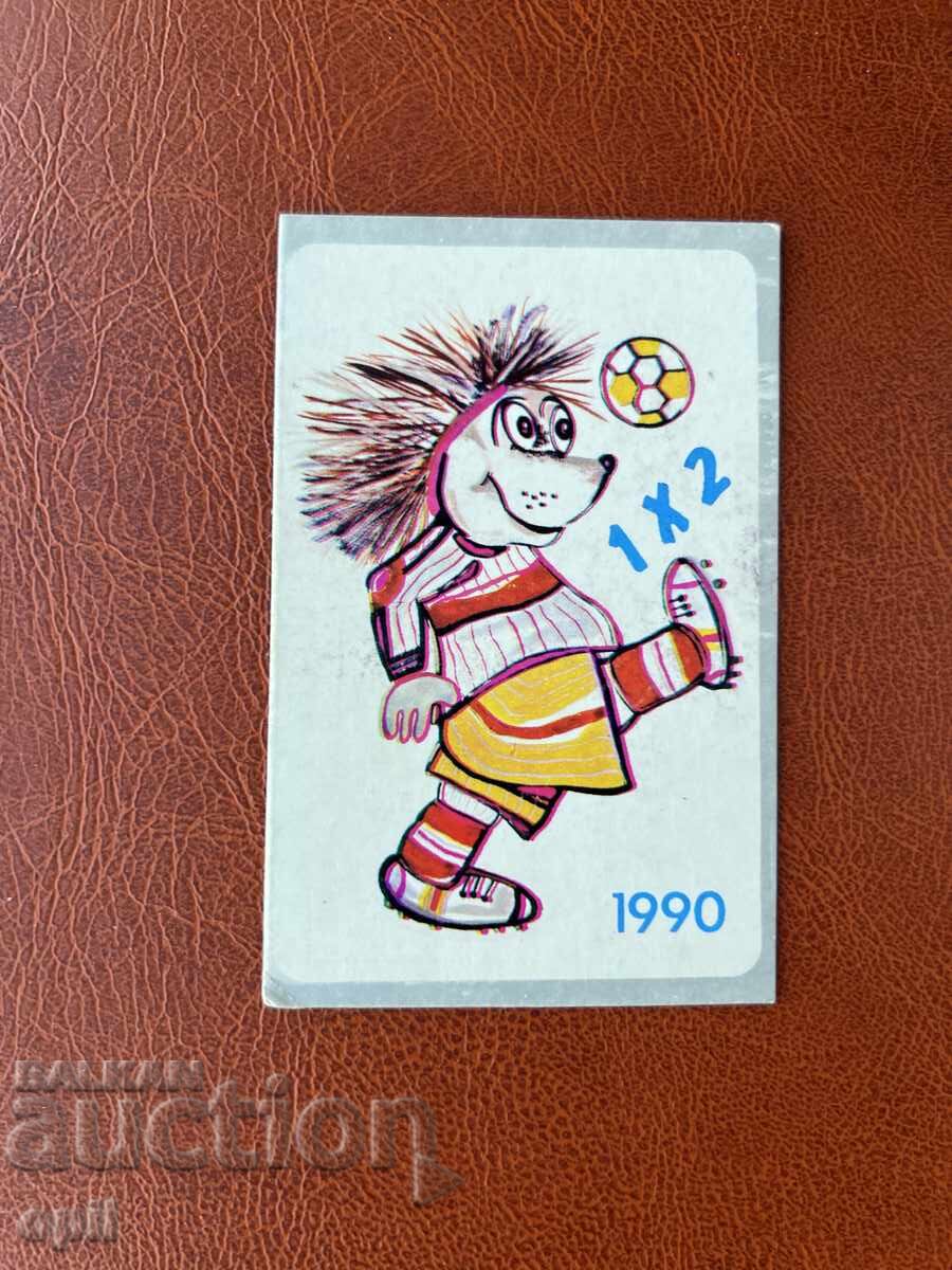 Calendar Sport Toto 1990
