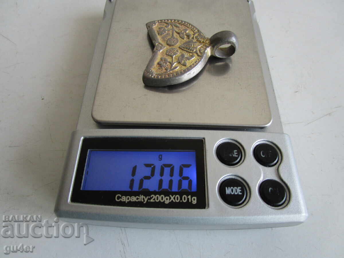 ❌Gilded buckle from a Revival belt - Silver - Punched - Original❌ - 7