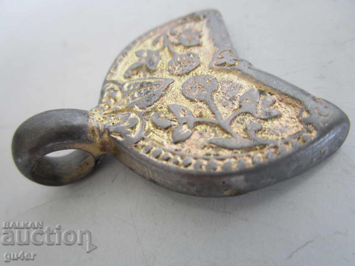 ❌Gilded buckle from a Revival belt - Silver - Punched - Original❌