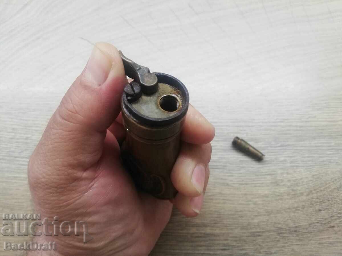 Ανάγλυφο κουτί σκόνης χαλκού, πιστόλι, κροτίδα, τουφέκι, τουφέκι - 5