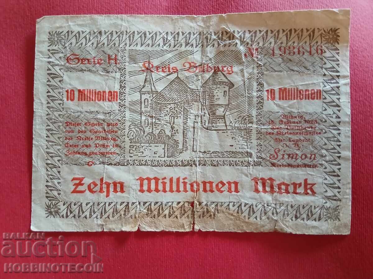 GERMANY 10,000,000 - 10 MILLION MARKS