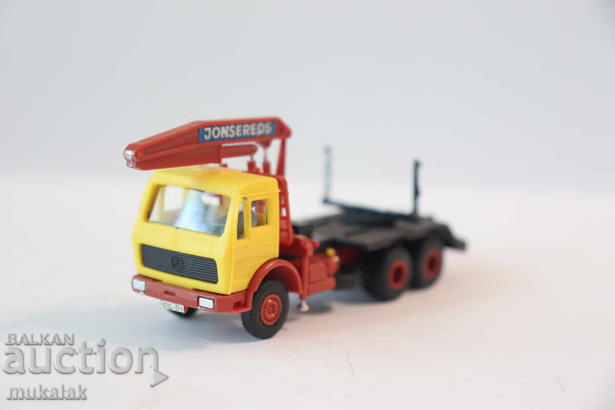 KIBRI  H0 1/87 MERCEDES BENZ   КАМИОН ТИР  МОДЕЛ ДЪРВАРКА с цена 15.00 лв. | € 7.67