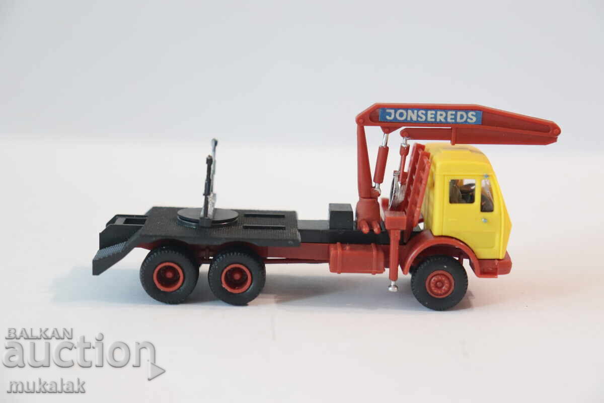 Аукцион KIBRI  H0 1/87 MERCEDES BENZ   КАМИОН ТИР  МОДЕЛ ДЪРВАРКА