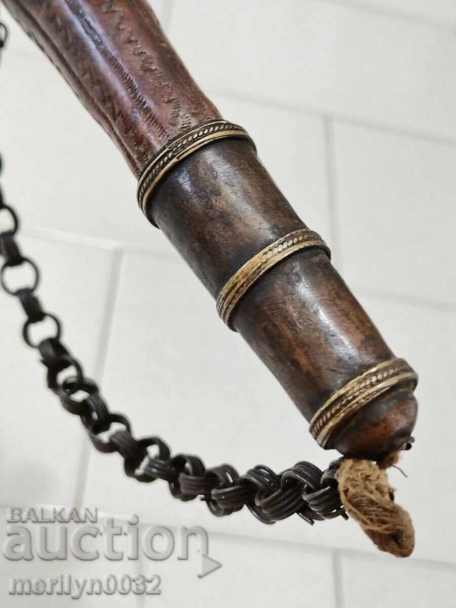 Παράδοση Παλιά δερμάτινη καραμπίνα όπλο haidusha ORIGINAL Παράδοση Παλιά δερμάτινη καραμπίνα όπλο haidusha ORIGINAL