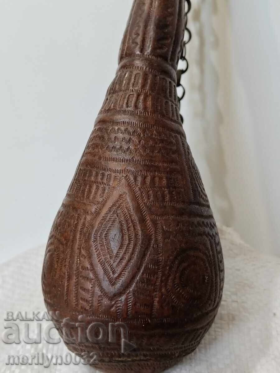 Παλιά δερμάτινη καραμπίνα όπλο haidusha ORIGINAL - 5 Παλιά δερμάτινη καραμπίνα όπλο haidusha ORIGINAL - 5