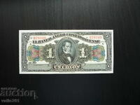 COSTA RICA 1 COLON 1917 NOU UNC