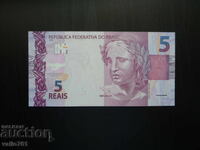 BRAZIL 5 REAIS 2010 NEW UNC