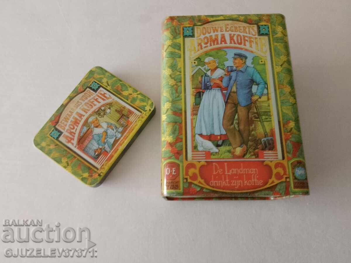 Παράδοση ΑΝΤΙΚΑ ΣΤΑΡΑ Κουτί Τενεκές Καφέ Αυθεντικό DOUWE EGBERTS AR