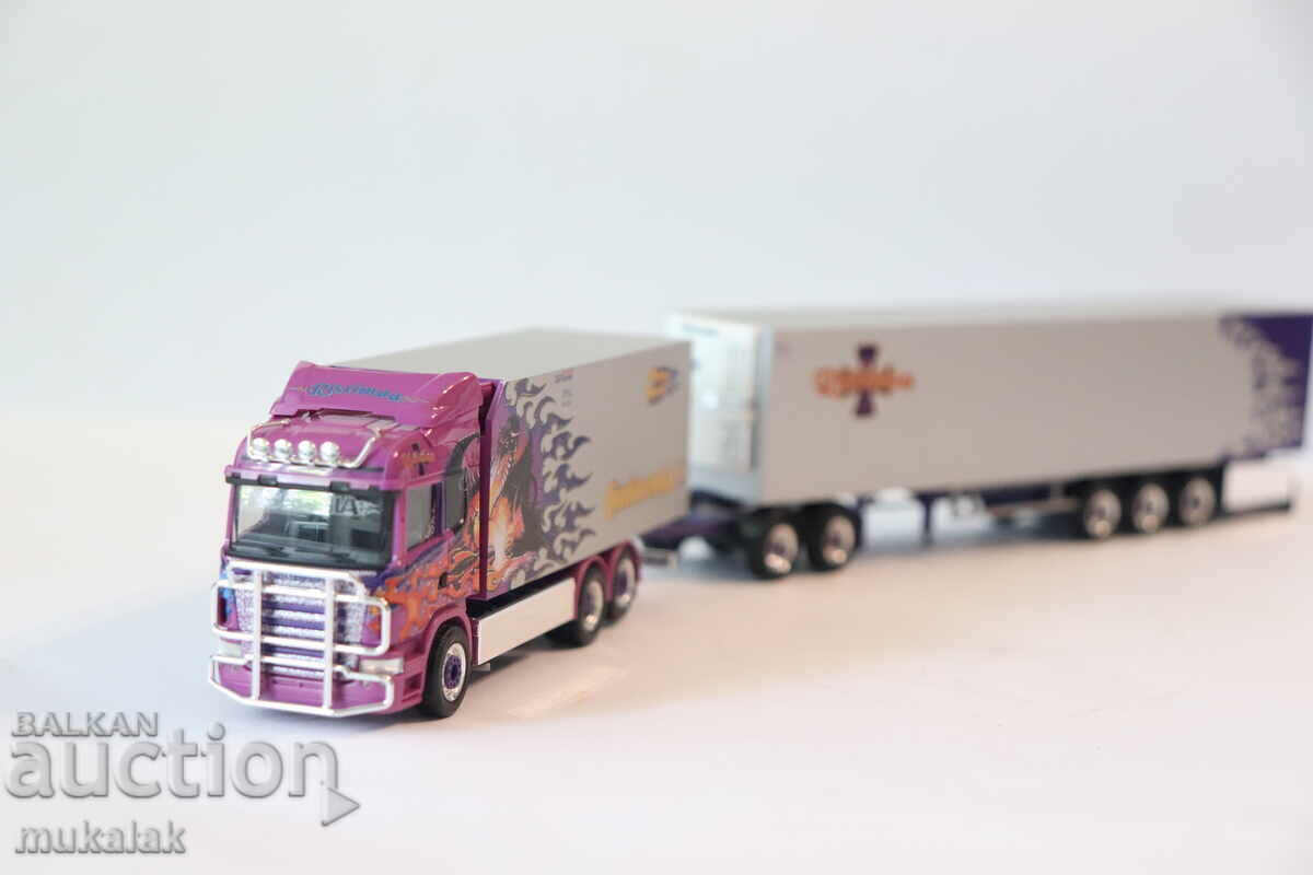 Παράδοση HERPA 1:87 H0 SCANIA ΑΥΤΟΚΙΝΗΤΟΒΑΓΟΝΙ ΤΡΑΚΤΕΡ ΦΟΡΤΗΓΟ ΤΙΡ ΜΟΝΤΕΛΟ ΑΥΤΟΚΙΝΗΤΑΚΙ