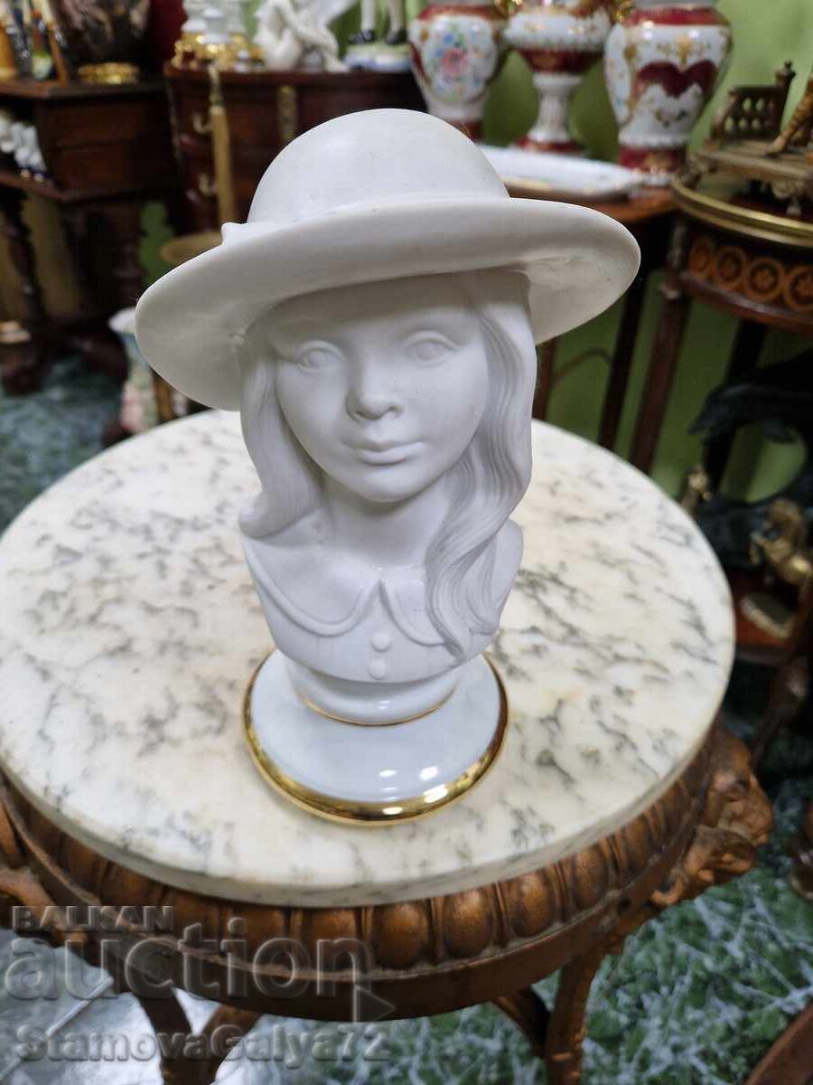 Licitație Minunat bust antic din porțelan spaniol