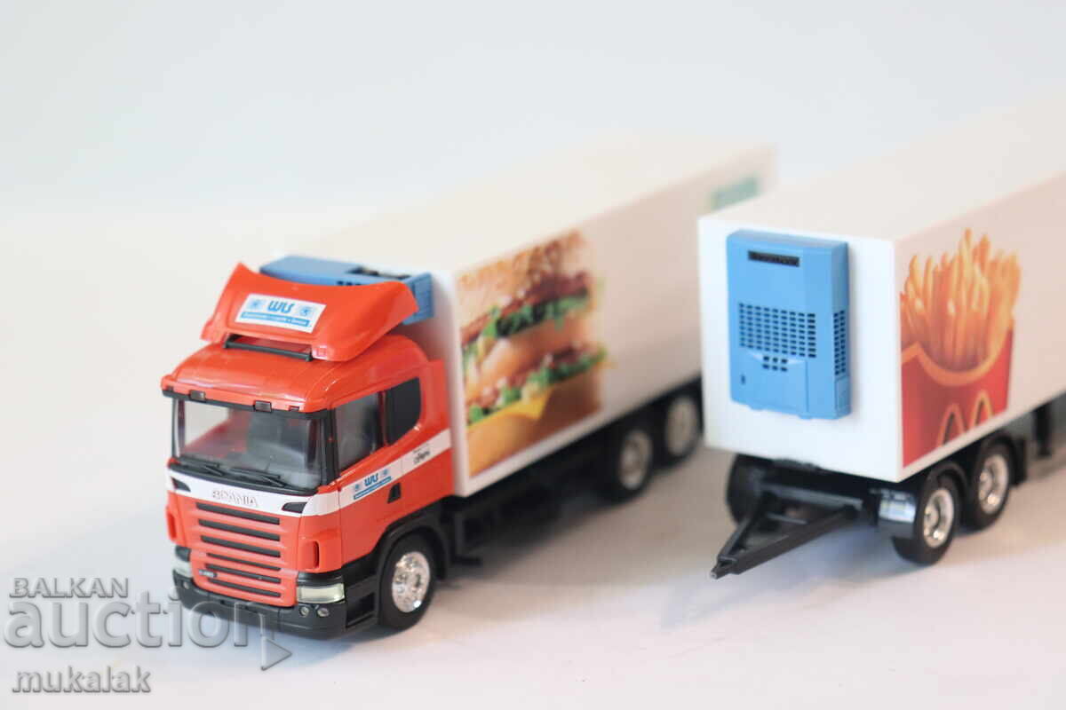 Delivery of HERPA 1:87 H0 SCANIA Tractor Truck TIR Model Car