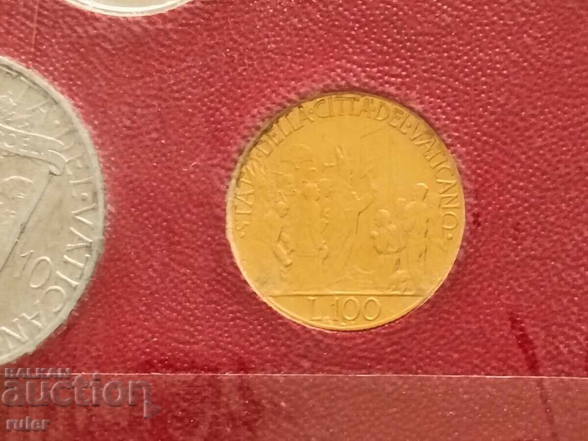 Δημοπρασία Βατικανό Σετ 1950 χρ. Χρυσός RARE!
