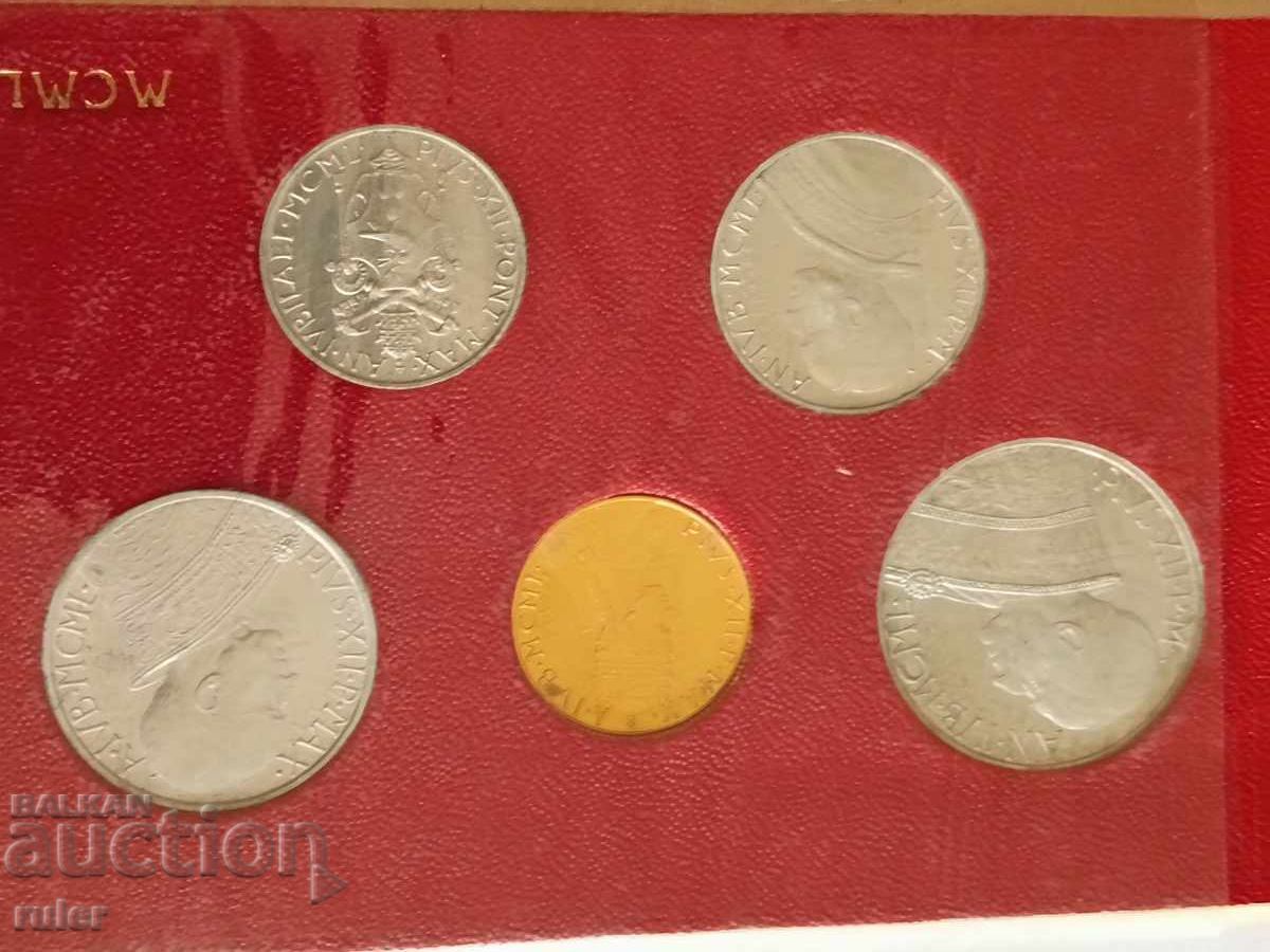 Παράδοση Βατικανό Σετ 1950 χρ. Χρυσός RARE! Παράδοση Βατικανό Σετ 1950 χρ. Χρυσός RARE!