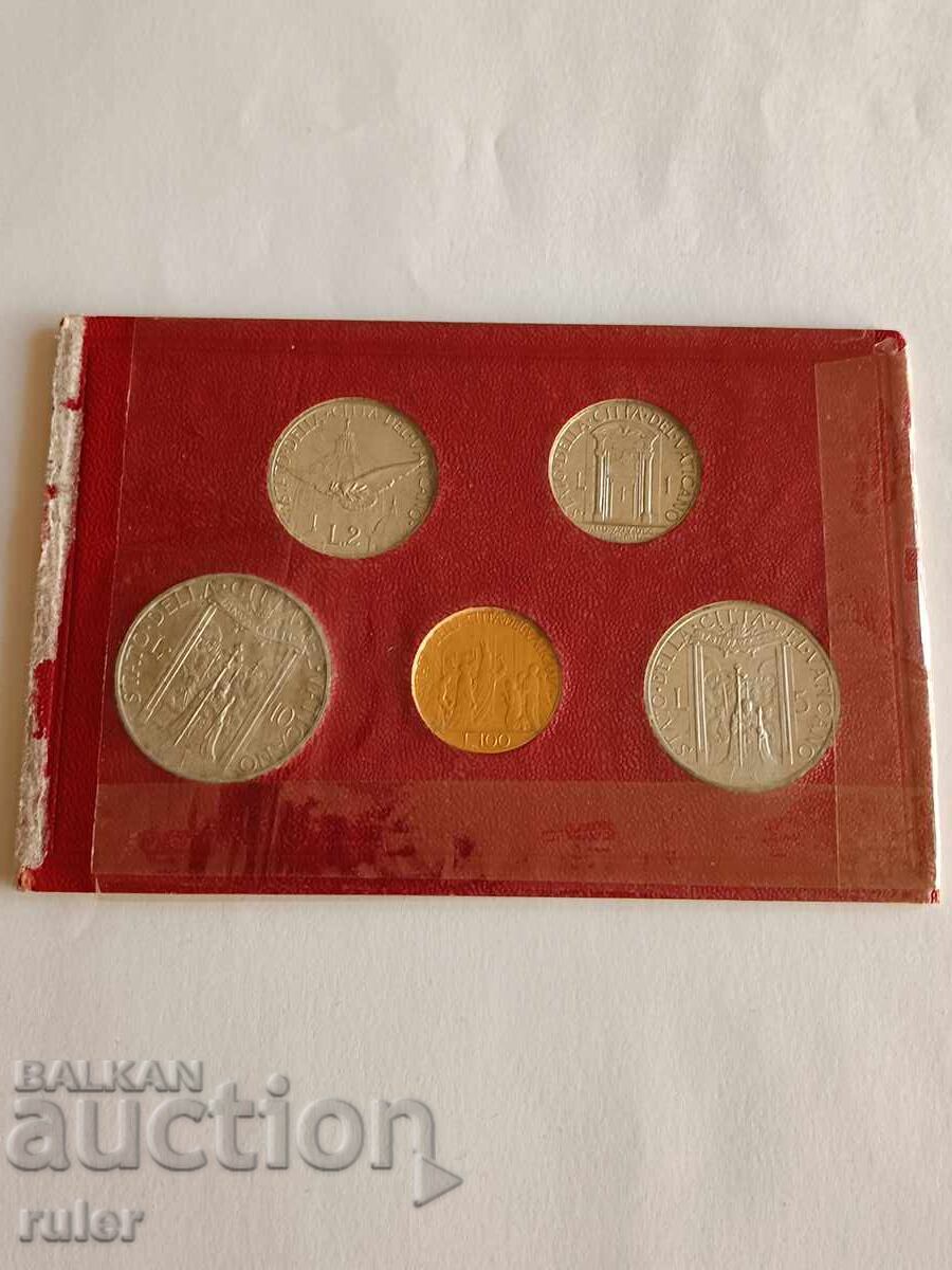 Βατικανό Σετ 1950 χρ. Χρυσός RARE! Βατικανό Σετ 1950 χρ. Χρυσός RARE!