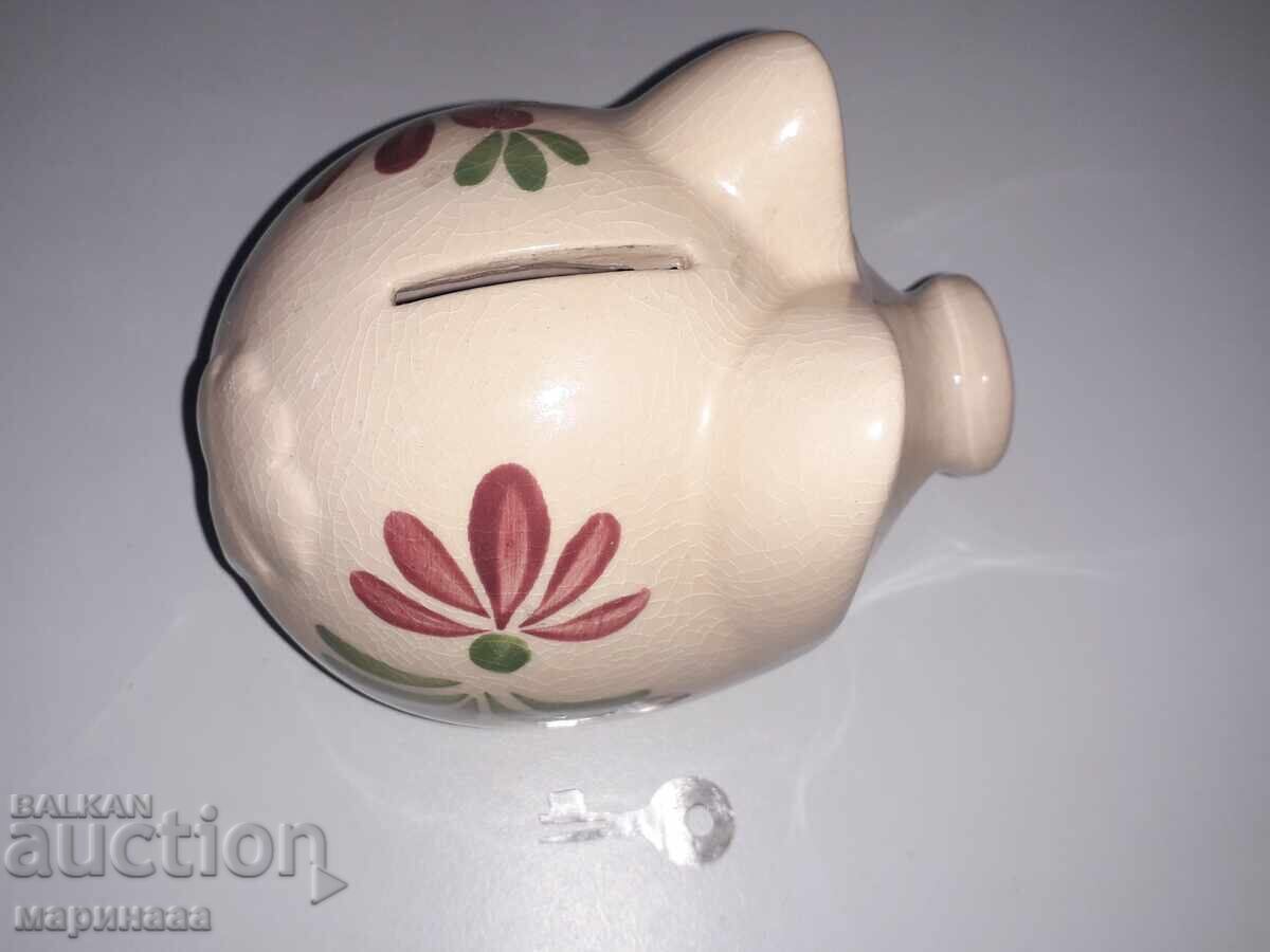 VINTAGE PIGGY BANK. COLLECTION. WITH LOCK with price 6.00 BGN | € 3.07