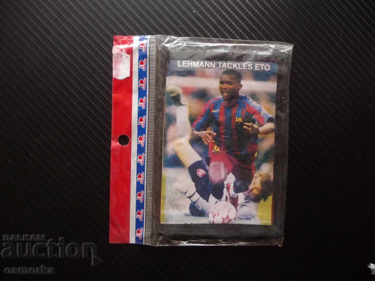 Портмоне Самюѐл Ето'о футбол фенове Барселона Камерун голове Портмоне Самюѐл Ето'о футбол фенове Барселона Камерун голове