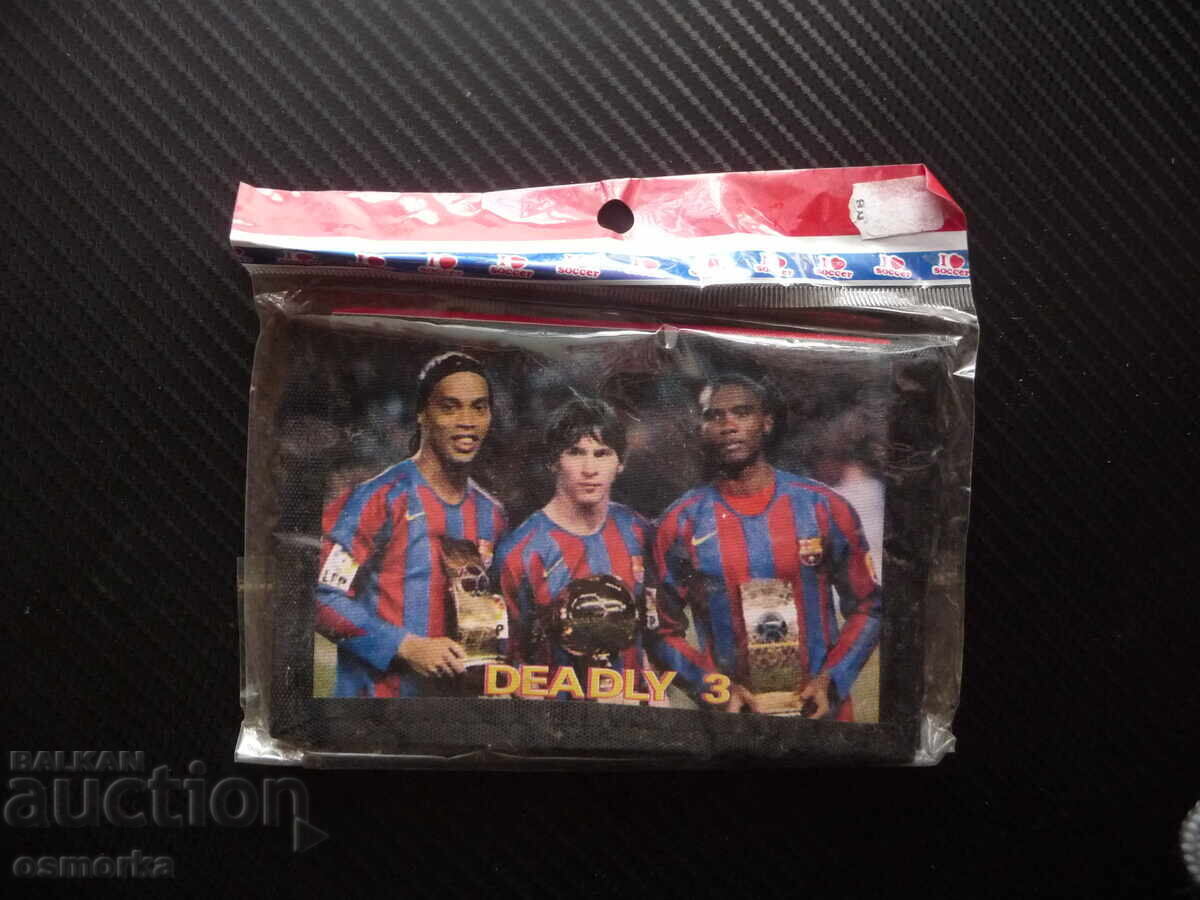 Portofel Ronaldinho Messi Samuel Eto'o fan fotbal Barcelona g Portofel Ronaldinho Messi Samuel Eto'o fan fotbal Barcelona g