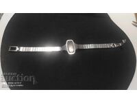 Ceas curea metalică cu carcasă pentru ceas de damă