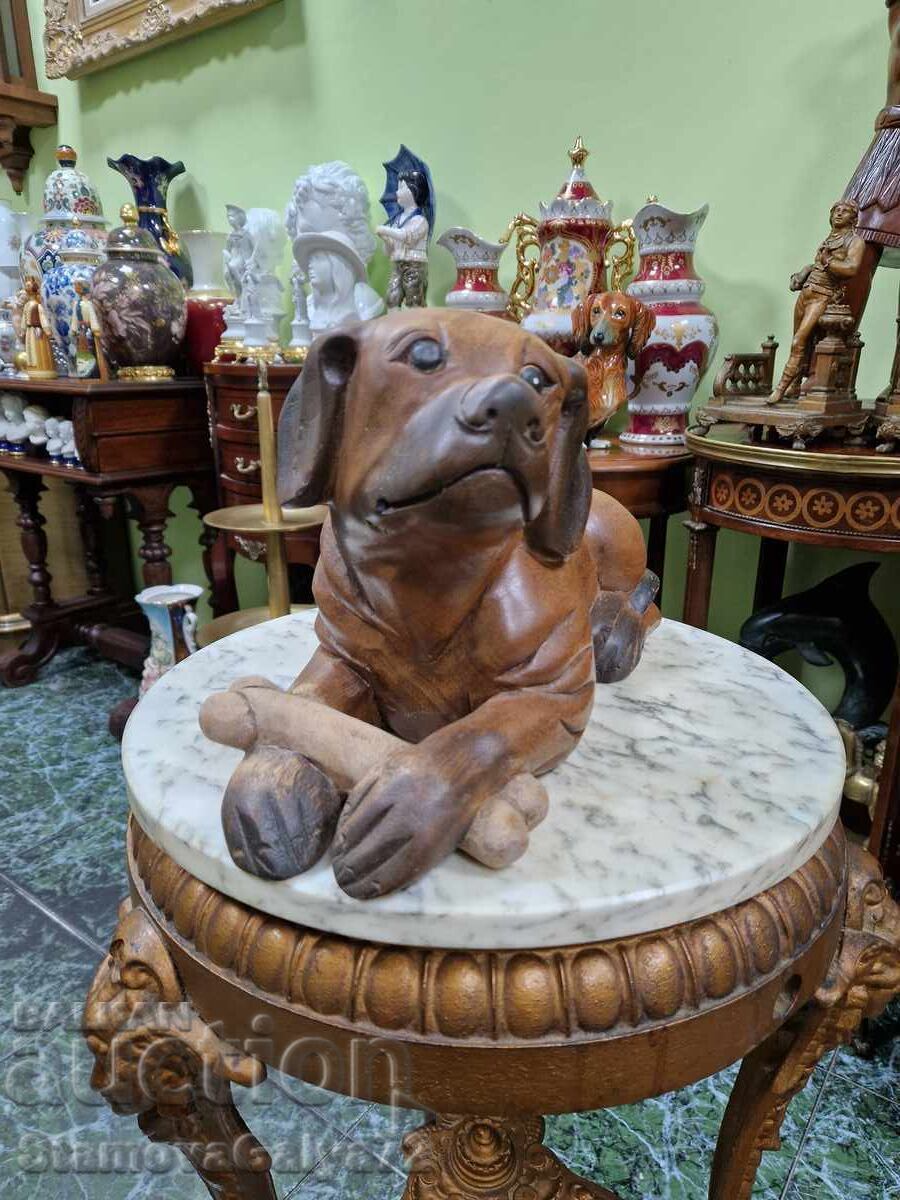 Delivery of Large antique English wooden figure statue