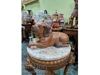 Mare figurină antică englezească din lemn