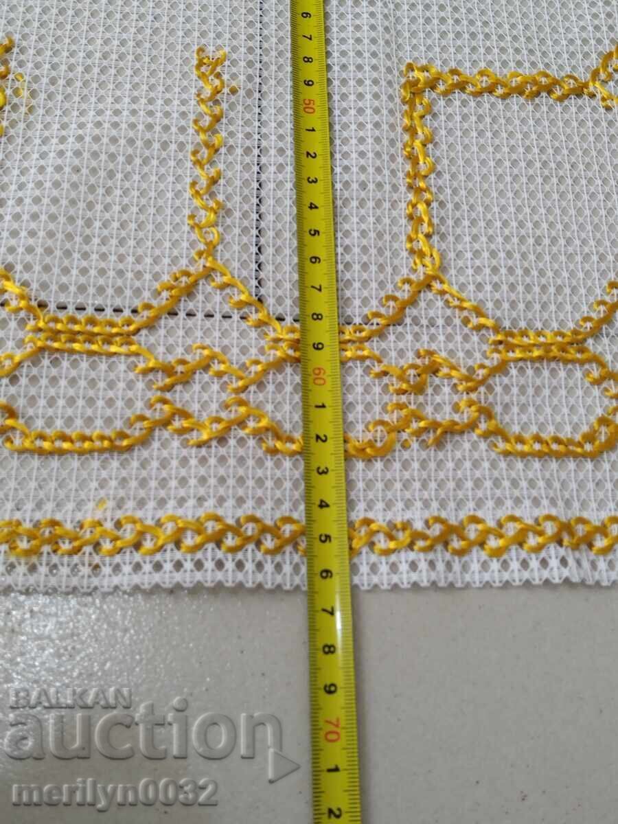 Παλιό καρό με κέντημα, τούλι - 5 Παλιό καρό με κέντημα, τούλι - 5