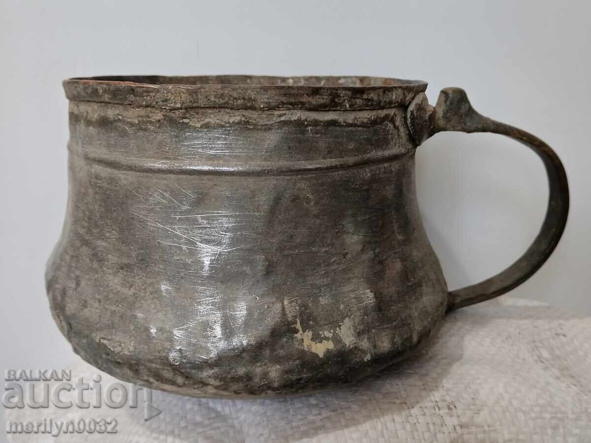 Δημοπρασία Παλιό καλαϊδωμένο μπρίκι, γιαμάκι, χάλκινο, καζάνι, χάλκινο κανάτι Δημοπρασία Παλιό καλαϊδωμένο μπρίκι, γιαμάκι, χάλκινο, καζάνι, χάλκινο κανάτι
