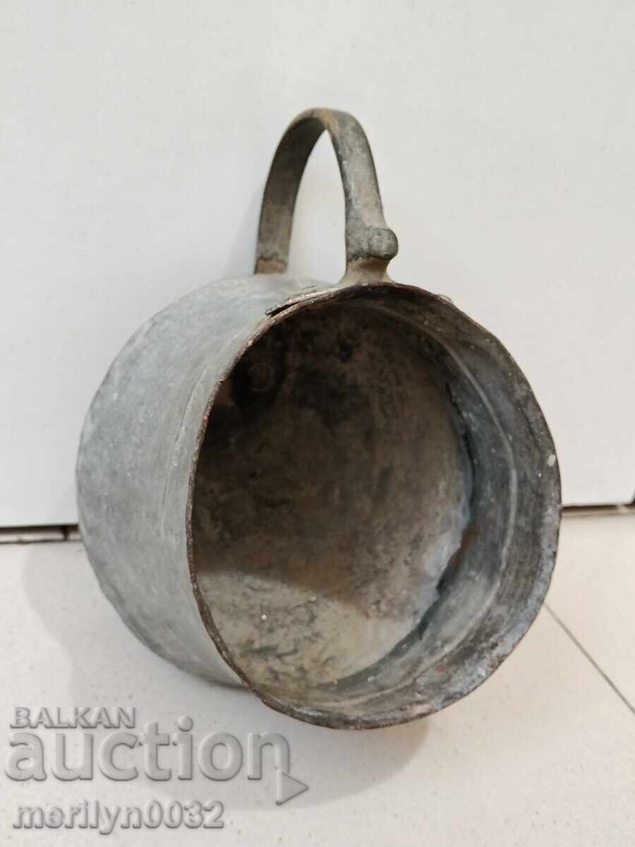 Παλιό καλαϊδωμένο μπρίκι, γιαμάκι, χάλκινο, καζάνι, χάλκινο κανάτι - 7 Παλιό καλαϊδωμένο μπρίκι, γιαμάκι, χάλκινο, καζάνι, χάλκινο κανάτι - 7