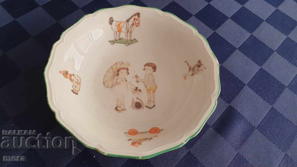 Auction Children's porcelain bowl - Bavaria Auction Children's porcelain bowl - Bavaria