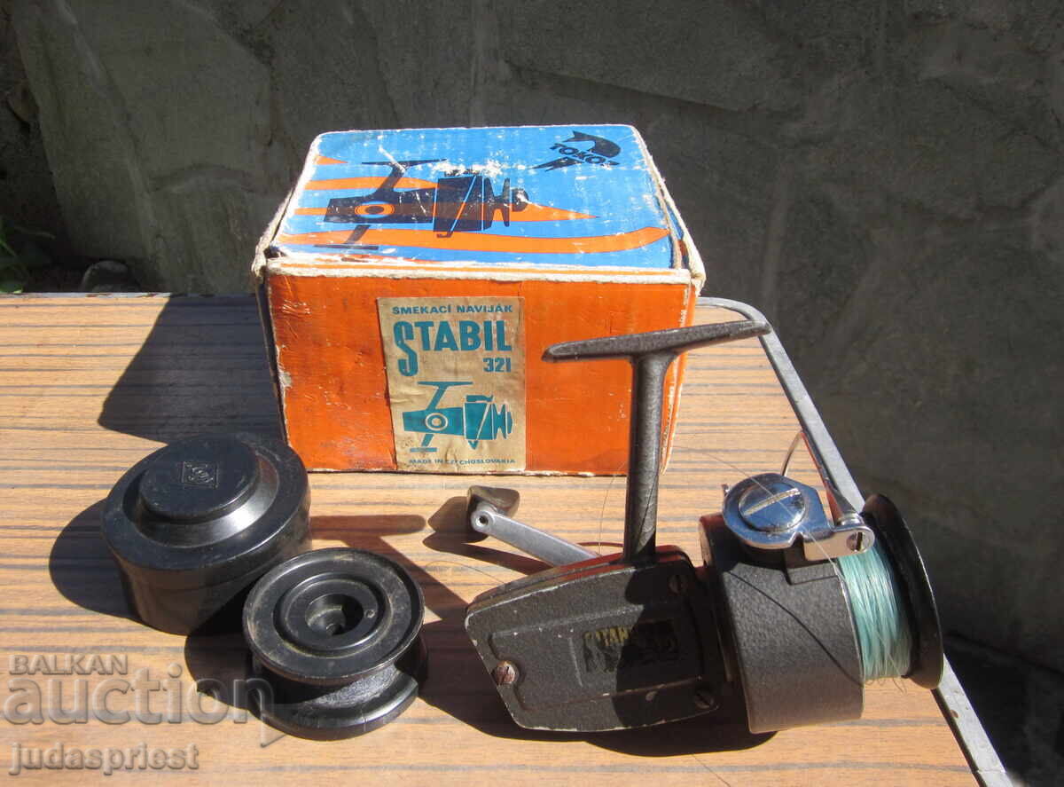 Ρετρό ψαράδικο καρούλι ψαρέματος stabil με κουτί Ρετρό ψαράδικο καρούλι ψαρέματος stabil με κουτί