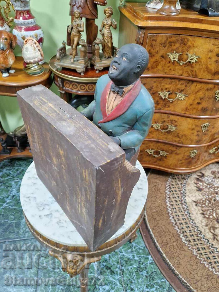 Δημοπρασία Υπέροχο αντίκα ξύλινο ειδώλιο αγαλματίδιο