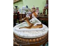 Figurină compoziție din porțelan vechi unicat