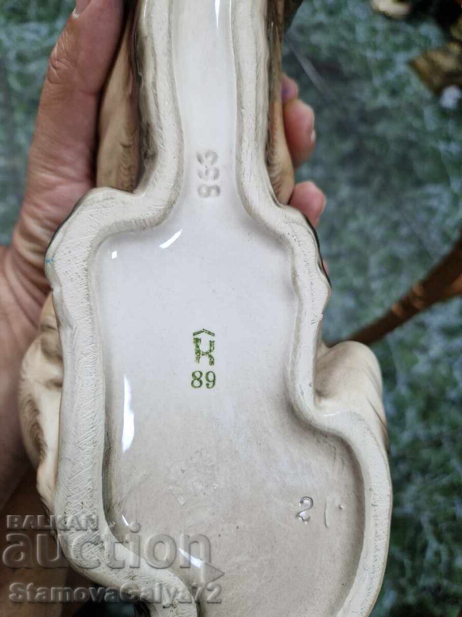 Figură statuetă mare, rară, din porțelan antic - 7 Figură statuetă mare, rară, din porțelan antic - 7