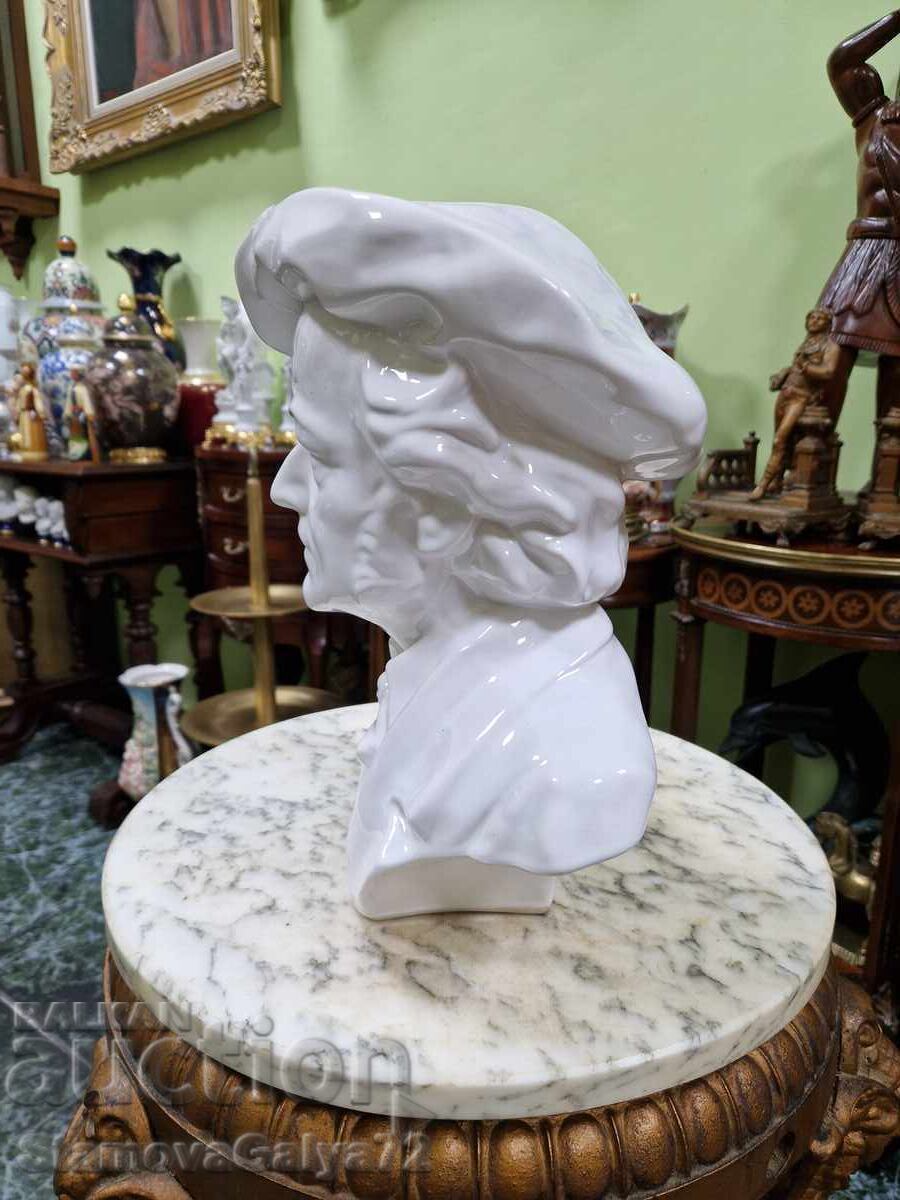 Bust antic din porțelan de colecție, superb - 6 Bust antic din porțelan de colecție, superb - 6