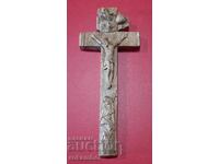Răstignire (cruce relicvar) lemn de cireș