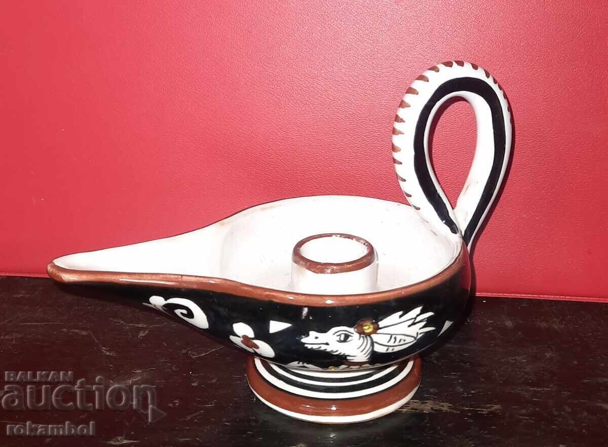 Керамичен свещник,Сиена ,Италия с цена 50.00 лв. | € 25.56 Керамичен свещник,Сиена ,Италия с цена 50.00 лв. | € 25.56