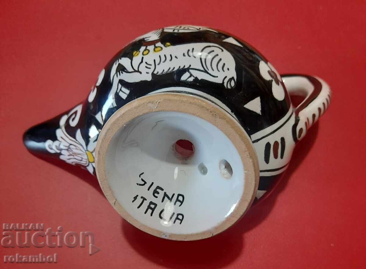 Аукцион Керамичен свещник,Сиена ,Италия Аукцион Керамичен свещник,Сиена ,Италия