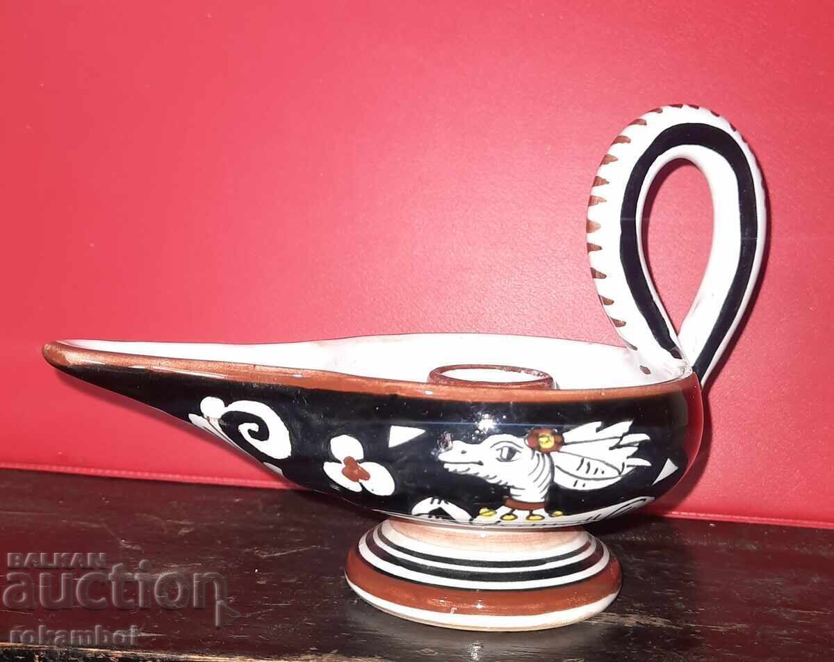 Sfeșnic ceramic, Siena, Italia