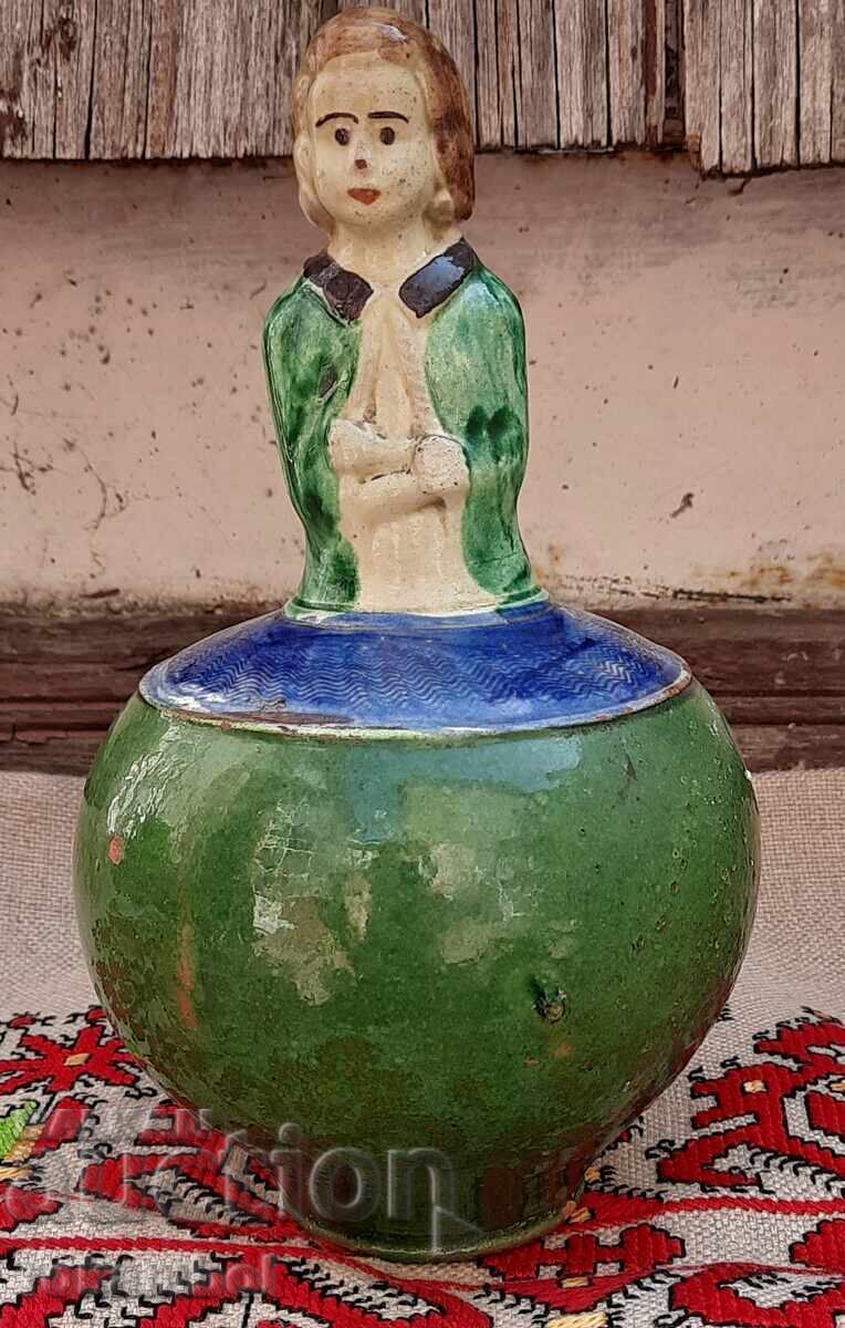 Παλιά βουλγάρικη κεραμική κανάτα (αυθεντική) με τιμή 220.00 BGN | € 112.48