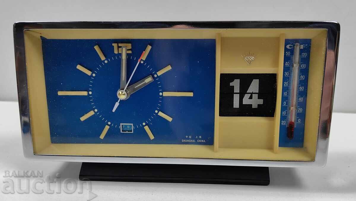 Social Chinese Alarm Clock Desk Clock Calendar Thermometer Social Chinese Alarm Clock Desk Clock Calendar Thermometer