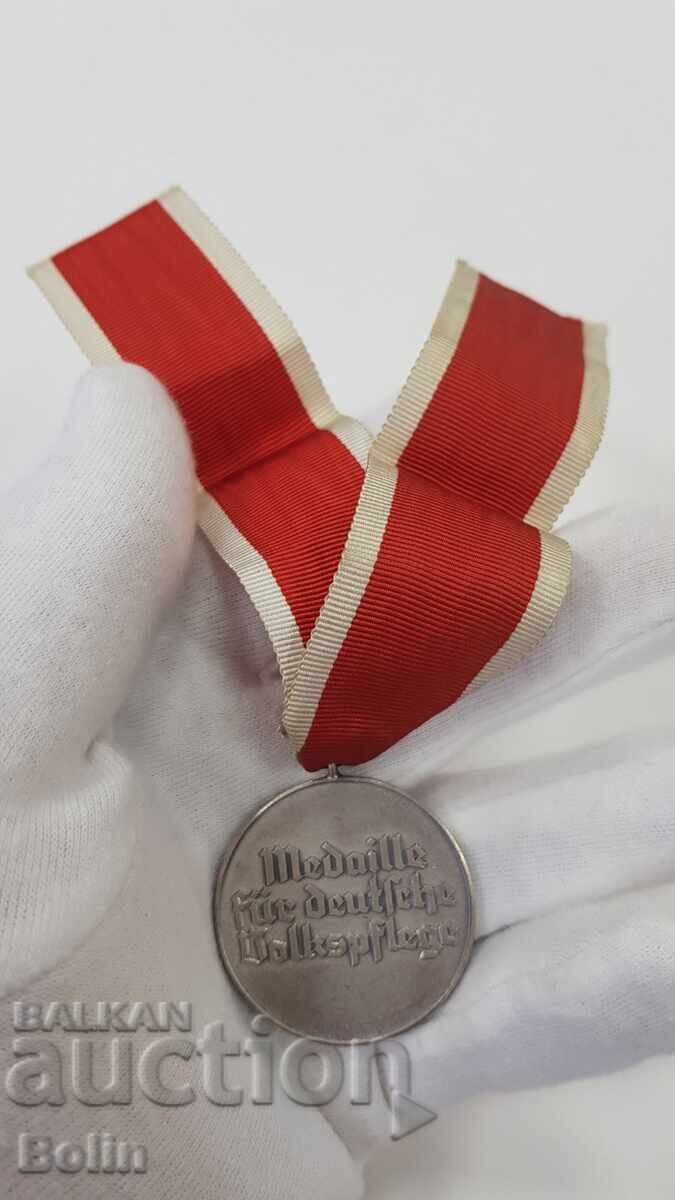 Σπάνιο μετάλλιο για Κοινωνική Πρόνοια Τρίτου Ράιχ - Γερμανία - 6
