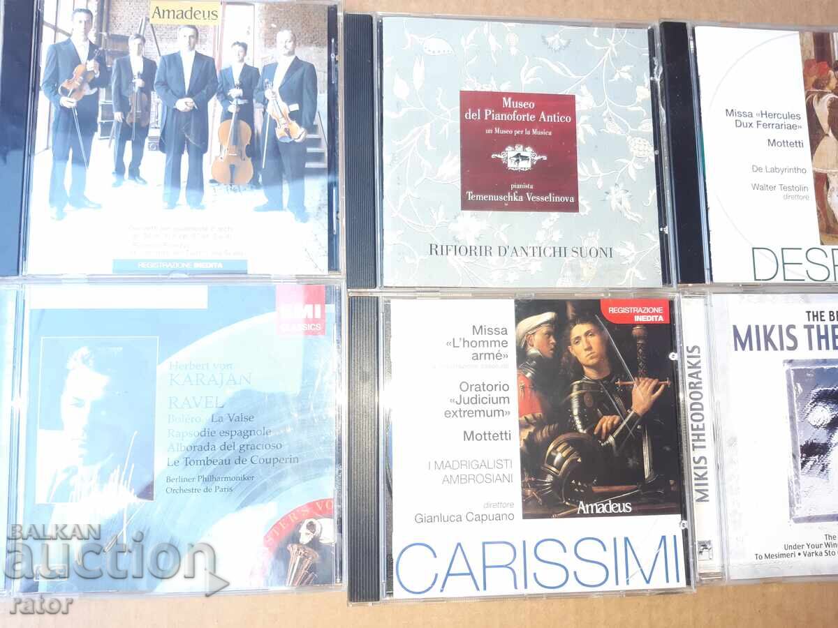 Licitație Discuri compacte, CD-uri, discuri cu muzică clasică - 10 buc Licitație Discuri compacte, CD-uri, discuri cu muzică clasică - 10 buc