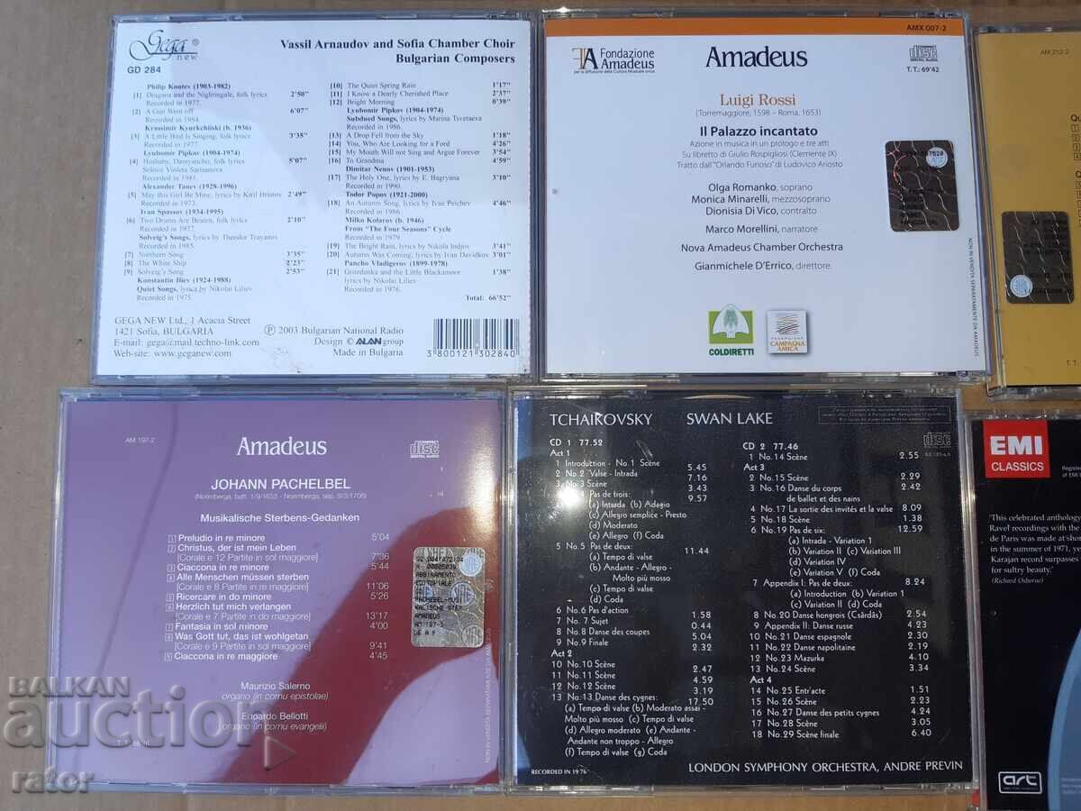 Discuri compacte, CD-uri, discuri cu muzică clasică - 10 buc - 5 Discuri compacte, CD-uri, discuri cu muzică clasică - 10 buc - 5