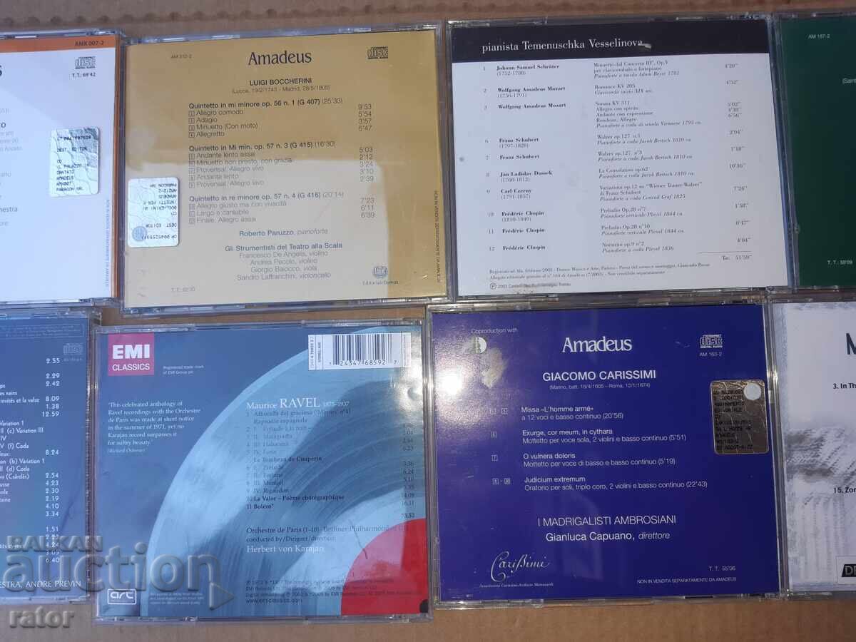 Discuri compacte, CD-uri, discuri cu muzică clasică - 10 buc - 6 Discuri compacte, CD-uri, discuri cu muzică clasică - 10 buc - 6