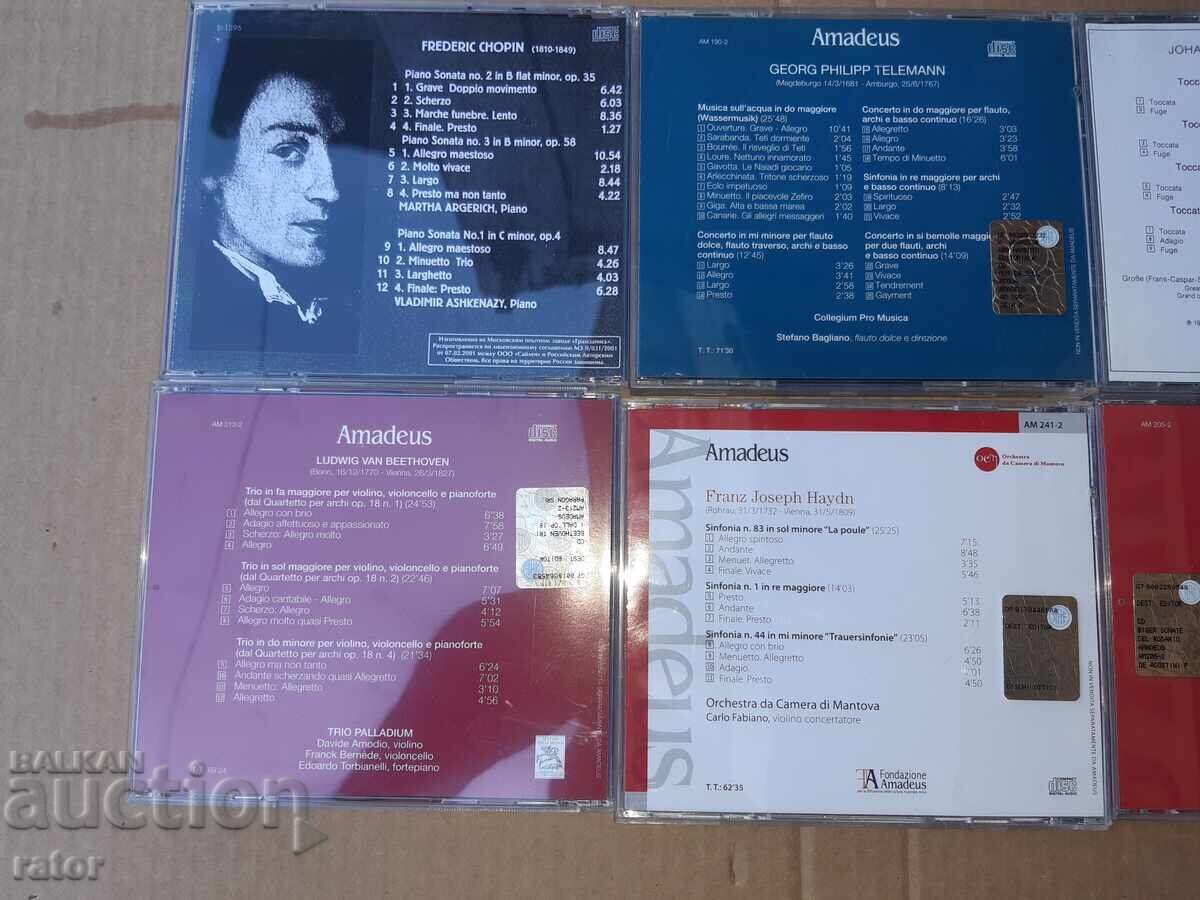 Discuri compacte, CD-uri, discuri cu muzică clasică - 10 buc - 5 Discuri compacte, CD-uri, discuri cu muzică clasică - 10 buc - 5
