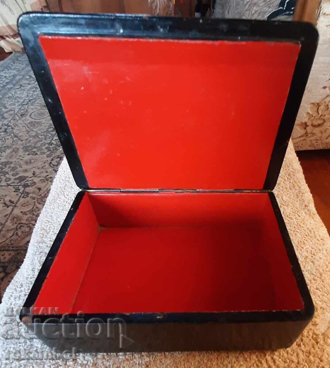 Cutie rară rusească pictată manual, Mstera - 5 Cutie rară rusească pictată manual, Mstera - 5