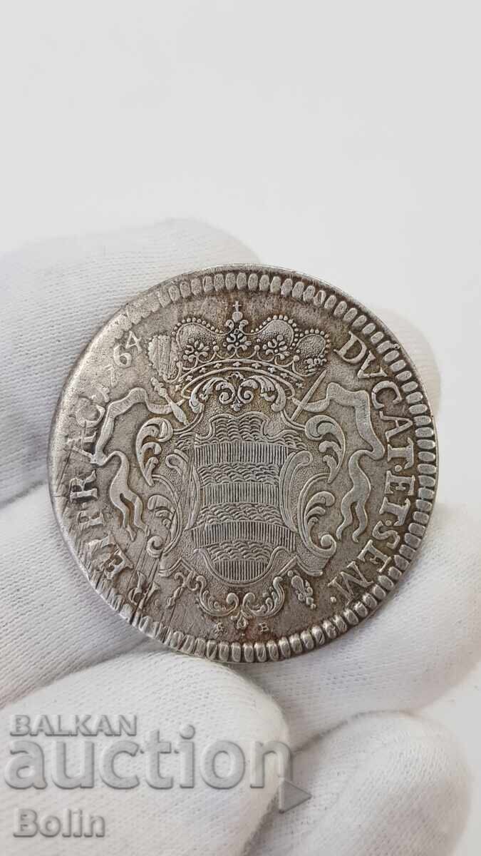 Δημοπρασία Σπάνιο ασημένιο νόμισμα Τάληρο Ραγκούζα Κροατία 1764 Δημοπρασία Σπάνιο ασημένιο νόμισμα Τάληρο Ραγκούζα Κροατία 1764