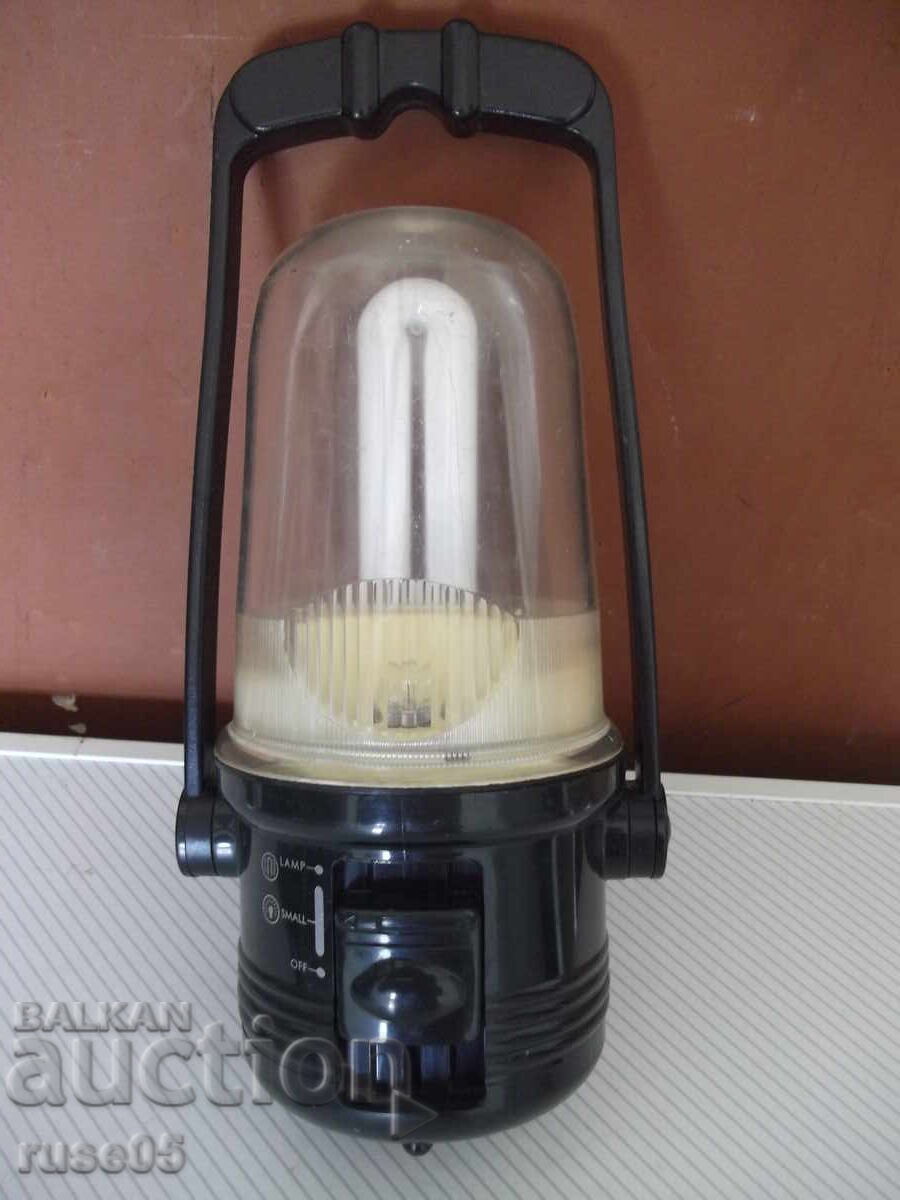 Battery-powered mobile lamp