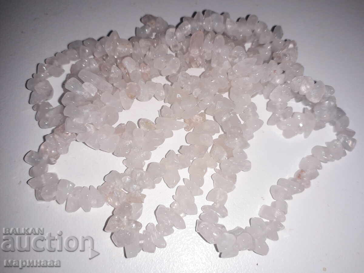 LONG NECKLACE. MOUNTAIN QUARTZ