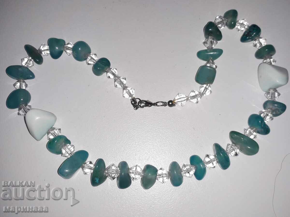 КОЛИЕ С АКВАМАРИН