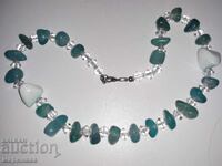 КОЛИЕ С АКВАМАРИН